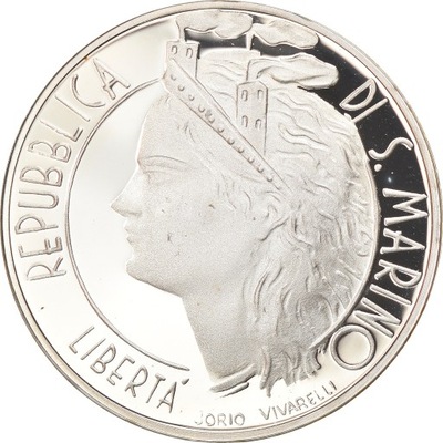 Moneta, San Marino, 1000 Lire, 1986, Roma, Proof,