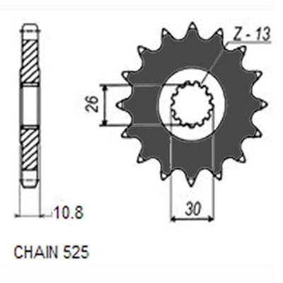 KRUMPLIARATIS PAVAROS PRIEK. MOTO. SUNSTAR 421-16 