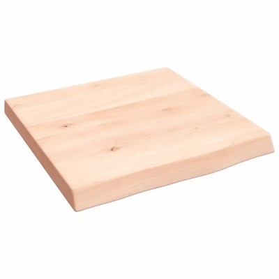 Półka, 40x40x4 cm, surowe lite drewno dębowe