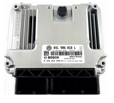 COMPUTADOR ECU SEAT ALHAMBRA 2.0 03L906018L 0281016998  