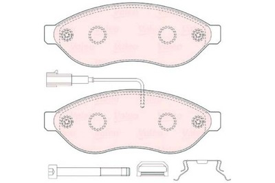 ZAPATAS DE FRENADO FIAT PARTE DELANTERA DUCATO 06- VALEO  