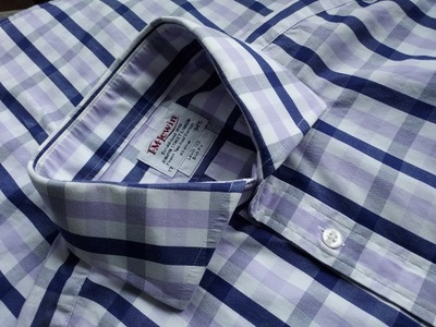 T.M.LEWIN koszula Two-Fold Cotton 42 43 Spinki