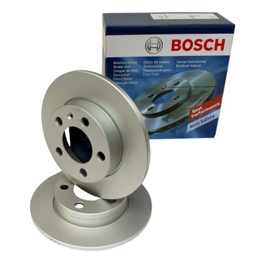 BOSCH DISCOS DE FRENADO PARTE TRASERA DO AUDI A3 VW GOLF IV - JUEGO 2 PIEZAS  