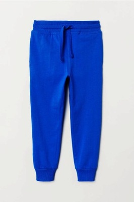 NOWE H&M spodnie dresowe niebieskie 116