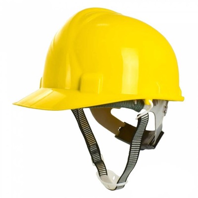 Kask ochrona głowy hełm przemysłowy WALTER żółty