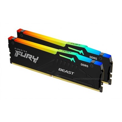 Pamięć RAM Kingston Fury Beast RGB 2x16GB 32GB DDR5 5200MHz