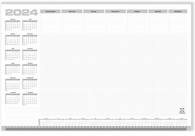 Planer A2 podkładka kalendarz na biurko tygodniowy