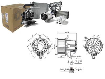 FAN AIR BLOWERS PORSCHE PANAMERA 3.0-4.8 09.09-10.16 NISSENS  