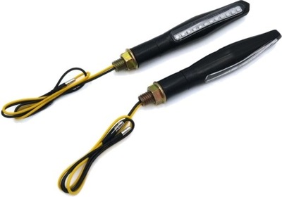 KIERUNKOWSKAZY MOTOCYKLOWE LED JUNAK CZARNE