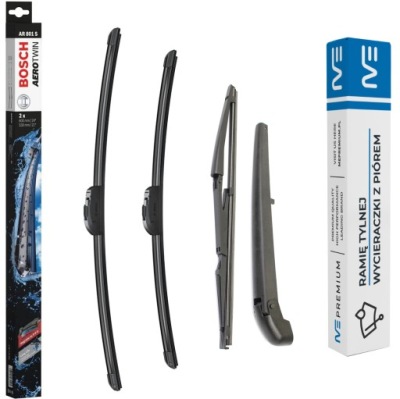 Набір двірник перед+ задня fiat multipla 99-06 фото №1