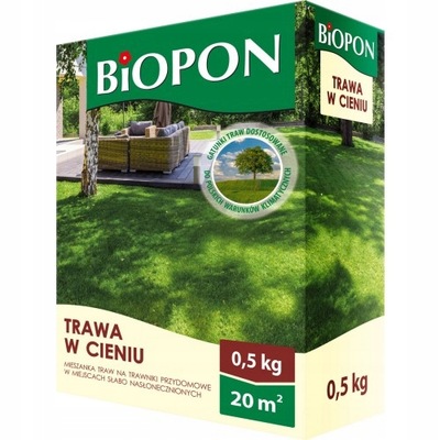 BIOPON nasiona traw TRAWA W CIENIU 0,5kg - 20m²