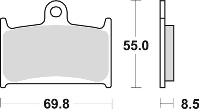 PADS BRAKE SINTER STREET SUZUKI GSXR 750 88-93, GSXR 1100 89-92  