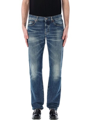 Saint Laurent Paris Męska Jeansy R. 36 Niebieski