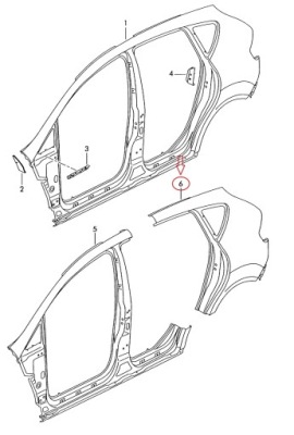 Новый крыло задняя правый seat altea 5p короткий оригинальный номер aso rzeszów фото №1