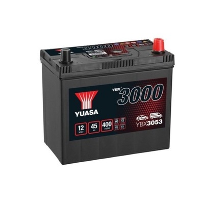 BATTERY YUASA 12V 45AH 400A P+ YBX3053  