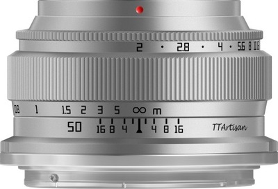 TTArtisan 50mm F2 Nikon Z Full Frame - srebrny