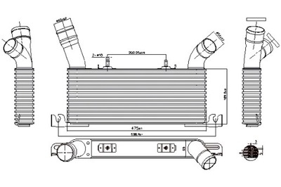 NISSENS INTERCOOLER RADUADOR AIRE DE ADMISIÓN MITSUBISHI PAJERO  