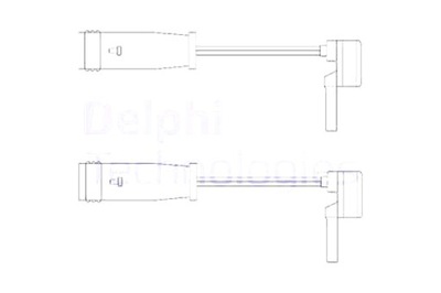 DELPHI ДАТЧИК ZUŻYCIA КОЛОДОК ШАЛЬМІВНИХ ПЕРЕД ЗАД MERCEDES C CL203