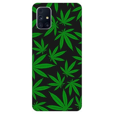 Etui do Samsung Galaxy M31s Wzory Ganja Marihuana Cannabis Zioło THC