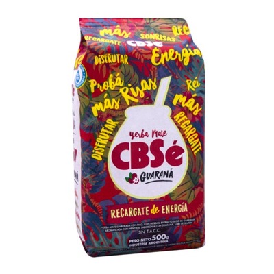 Yerba Mate CBSe ENERGIA GUARANA 0,5 kg