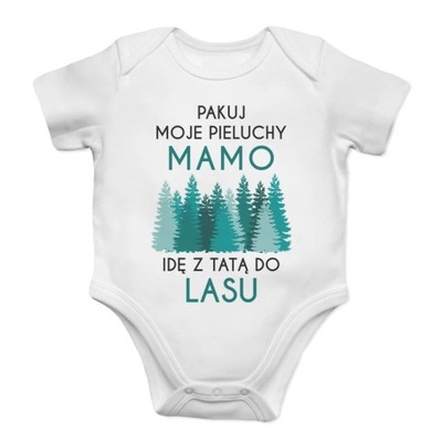 Pakuj moje pieluchy mamo - las - body dziecięce