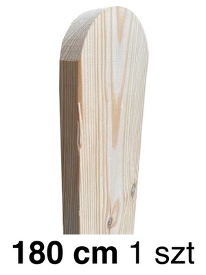Sztacheta drewniana 2x9x180 cm gładka sosnowa zaokrąglona WYSOKA JAKOŚĆ