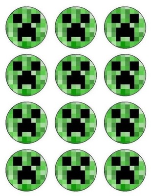 Minecraft opłatek premium na babeczki