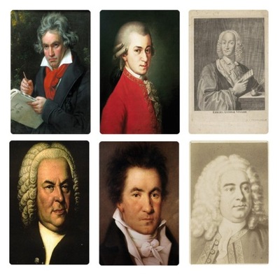 6 magnesów muzyka klasyczna Bach Mozart Beethoven