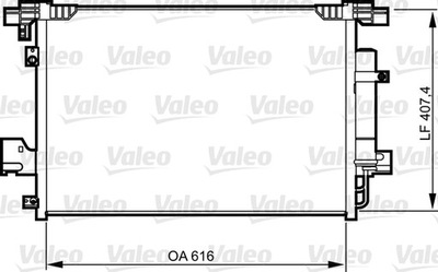 RADIATOR AIR CONDITIONER - CONDENSER 814315  