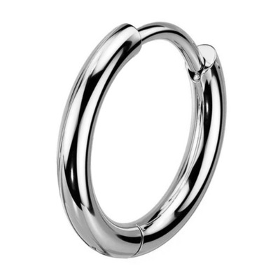 Tytanowy clicker grube kółko 1,2/16 srebrny 2 mm