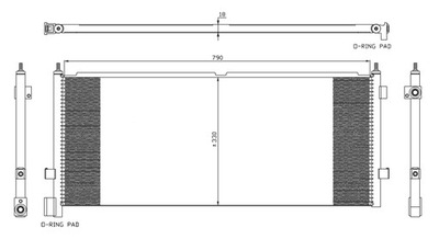 RADUADOR DE ACONDICIONADOR NRF 35891  