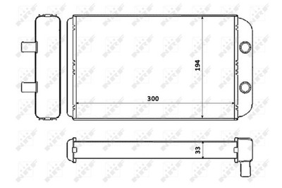 NRF 53562 ОБОГРЕВАТЕЛЬ / ОБМЕННИК ТЕПЛА