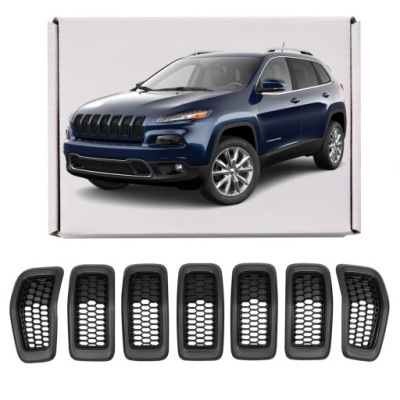 Jeep cherokee v kl 2014-2018 вкладиші решітка сірі 68303626aa фото №1