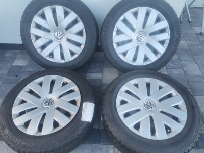 RUEDAS INVIERNO VW POLO 6J15 ET38 5X100 185/60R15 BRIDGESTONE + TAPACUBOS 