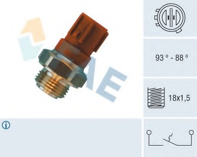 CONMUTADOR DE VENTILADOR DEL RADIADOR HONDA  