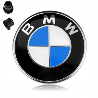 Эмблема значок logo bmw na капот 74mm фото №1