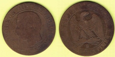 Francja 5 Centimes 1855 r. B