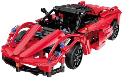 SAMOCHÓD WYŚCIGOWY ZDALNIE STEROWANY CZERWONY KLOCKI CADA