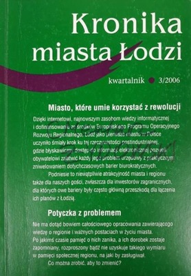 Kronika miasta Łodzi Kwartalnik 3/2006