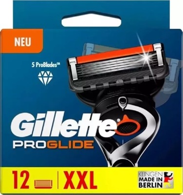 GILLETTE PROGLIDE OSTRZA DO GOLENIA 12 SZTUK