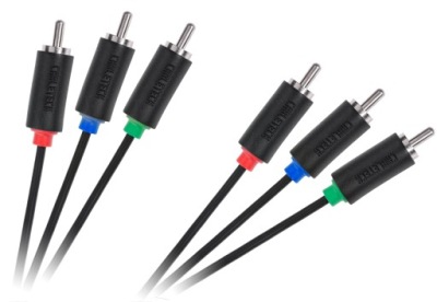 Kabel AV 3x RCA - 3 RCA Przewód Audio Video 1,8m