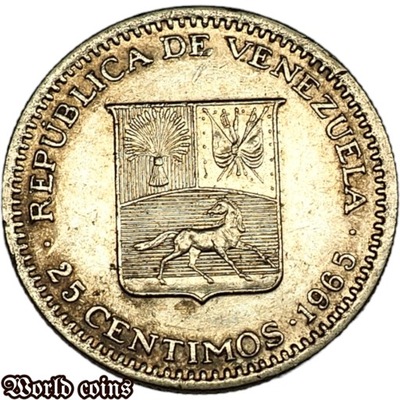 25 CENTIMOS 1965 WENEZUELA