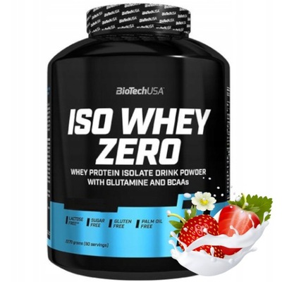 BIOTECH ISO WHEY ZERO 2270 g BIAŁKO IZOLAT WPI MASA KOŚCI REGENERACJA