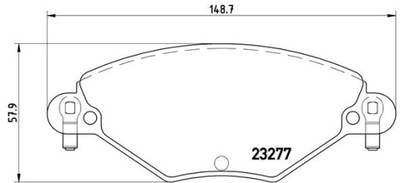 ZAPATAS DE FRENADO PARTE DELANTERA CITROEN C5 I II  