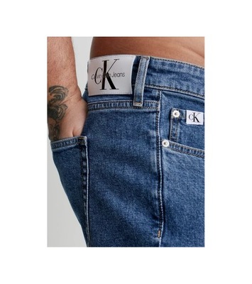 CALVIN KLEIN REGULAR SHORT PLUS DENIM SPODENKI JEANSOWE W44