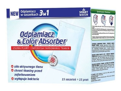 Odplamiacz w proszku Smart Wash Odplamiacz & Color Absorber
