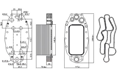 NISSENS AUŠINTUVAS ALYVOS CITROEN C5 III C6 JAGUAR F-PACE XF I XF II XF 