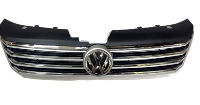 Решётка радиатора радиатора серебристая vw passat b7 2010-2015 фото №1