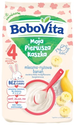 Bobovita Moja Pierwsza Kaszka ml-ryż BANAN 230g