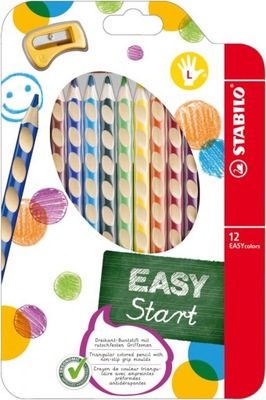 Kredki Stabilo EASYCOLORS dla leworęcznych 12 szt